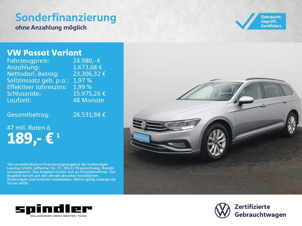 Volkswagen Passat Variant Business 1.5 TSI DSG / AHK, LED Leasing
