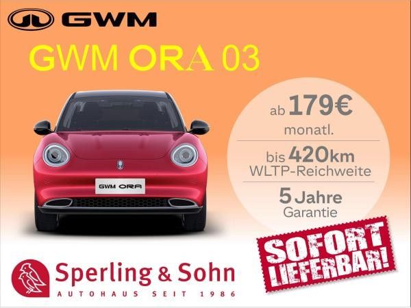 GWM ORA 03 400 PRO+ mit Ganzjahresreifen✔️⚡  Sitzheizung - Schiebedach- CarPlay/Android Auto✔️⚡ Leasing