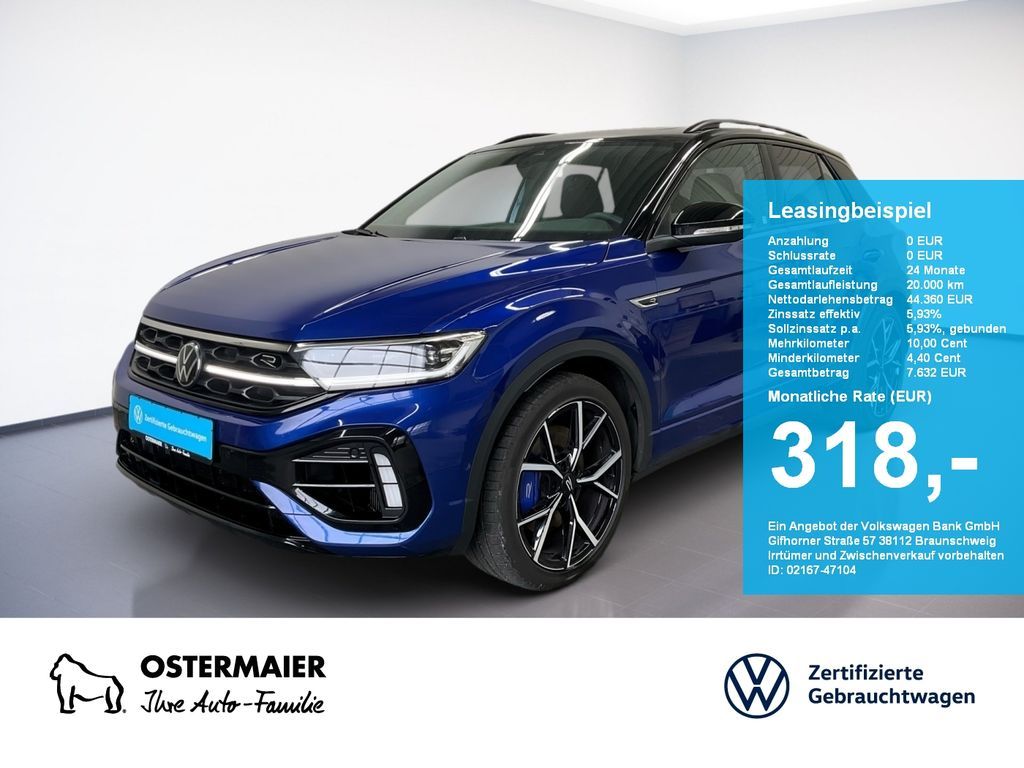 Volkswagen T-Roc R BLACK STYLE 300PS NP.70 AHK.PANO.LEDER.1 Leasing