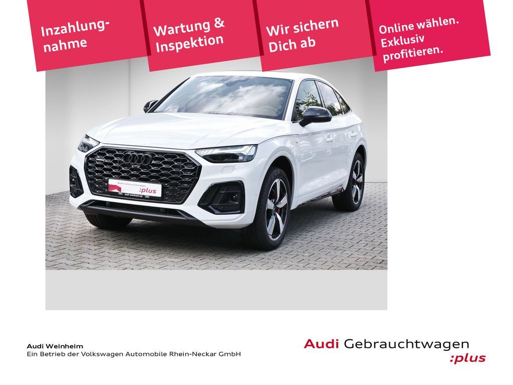 Audi Q5 Sportback 50 TFSIe Black S-Line Pano S-Sitze Leasing