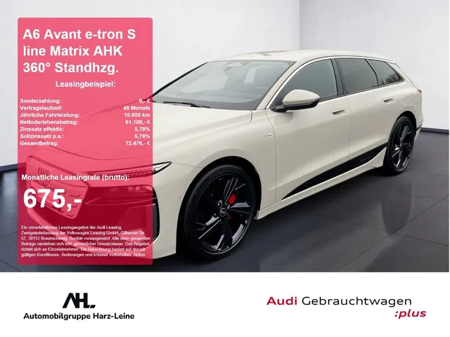 Audi A6 Avant e-tron S line Matrix AHK 360° Standhzg.