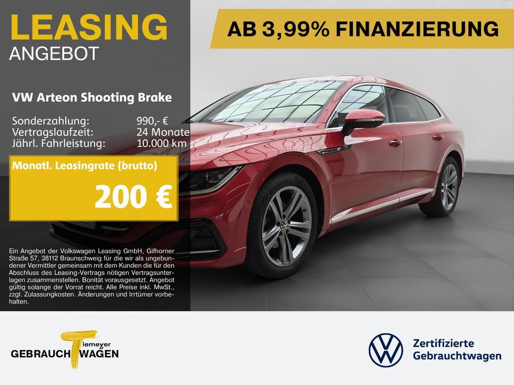 Volkswagen Arteon Shooting Brake 2.0 TDI 4M R-LINE HuD ASSI Leasing