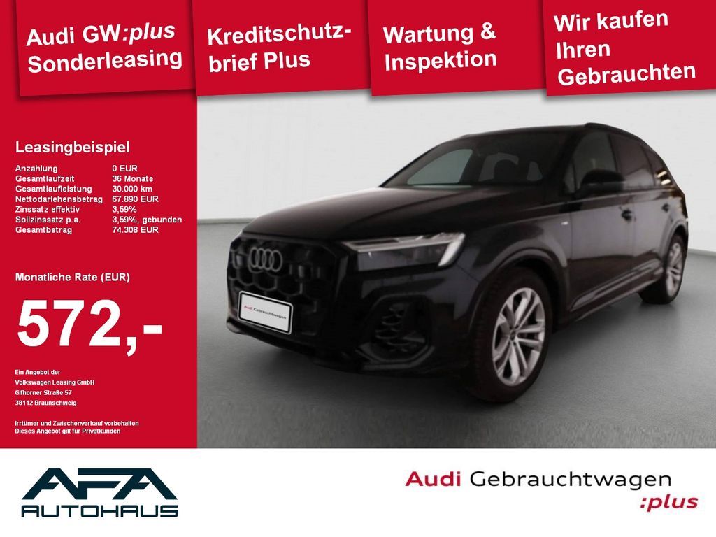 Audi Q7 55 TFSI qu. tiptr. S-Line*Luft*AHK*Pano*7Sitz Leasing