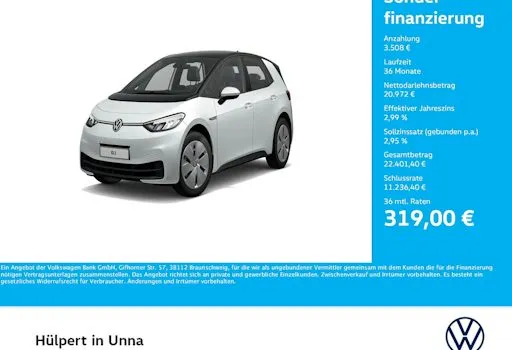 Volkswagen Id3-neo Pro Performance 58 KWh 150 KW Pro 5dr