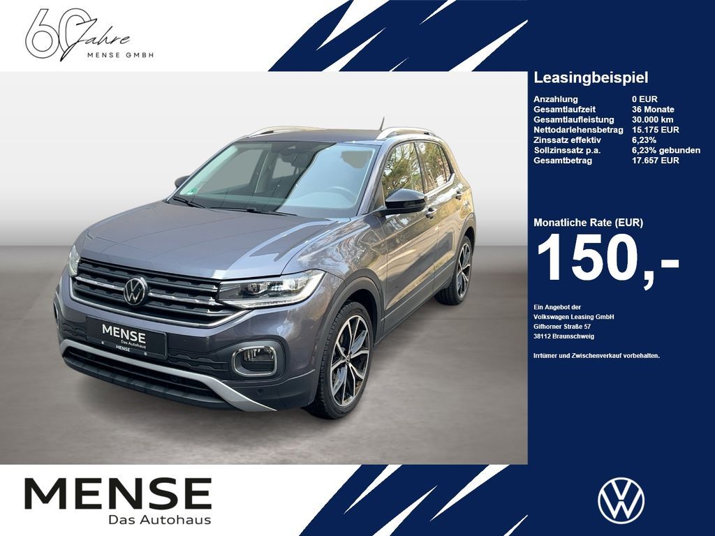 Volkswagen T-Cross 1.0 TSI Style CarPlay|AHK|ACC|LED|Navi Leasing
