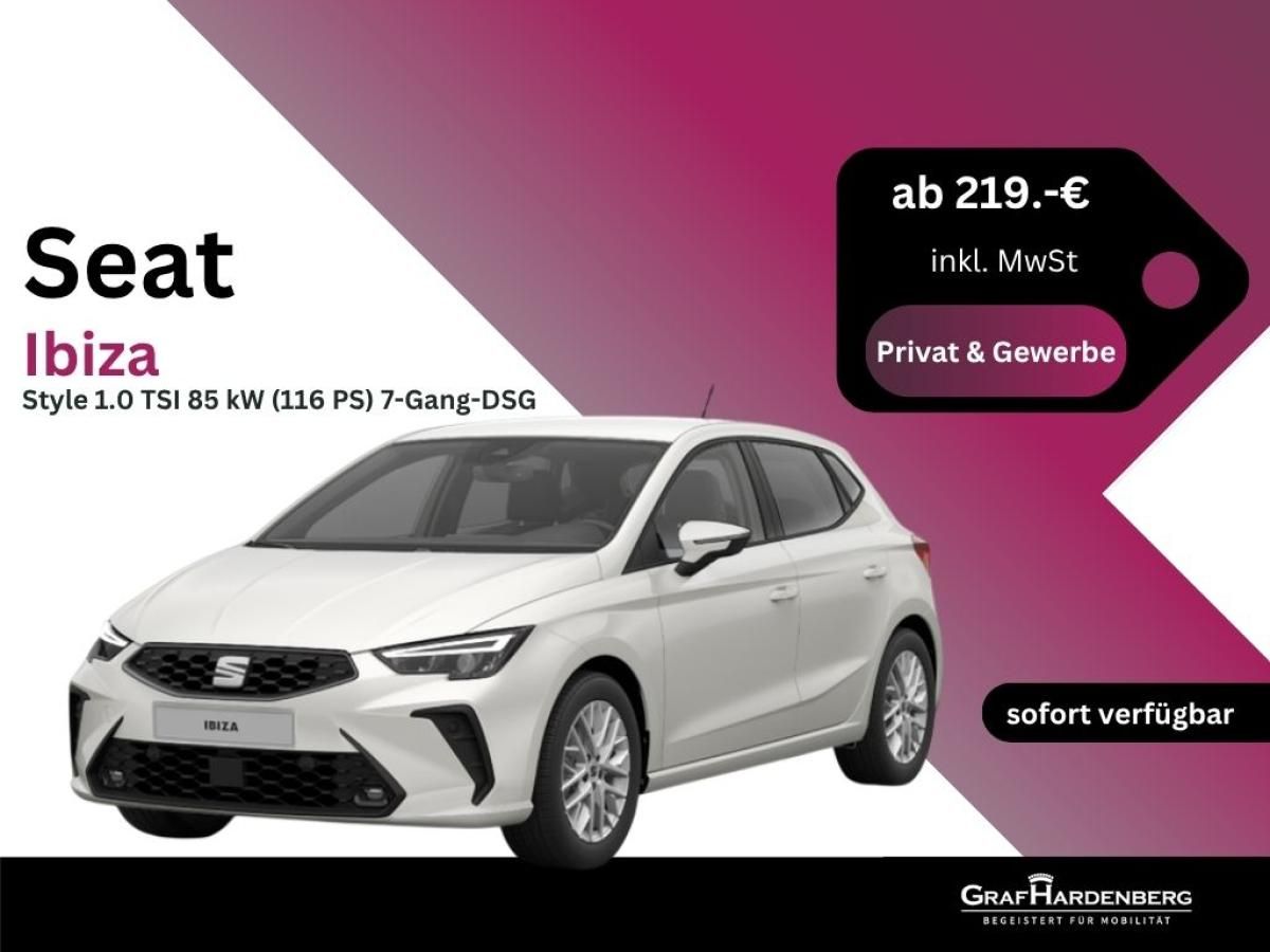 Seat Ibiza Style 1.0 TSI 85 kW (116 PS) 7-Gang-DSG Leasing
