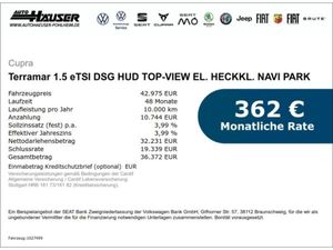 Cupra Terramar 1.5 eTSI DSG HUD TOP-VIEW EL. HECKKL. NAVI PARK MATRIX-LED