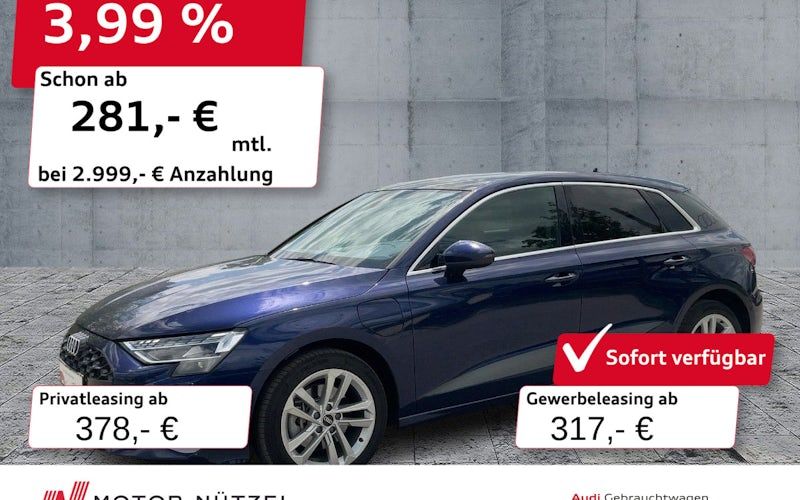 Audi A3-sportback 40 TFSI E S Tronic Advanced Sportback 5dr Kauf