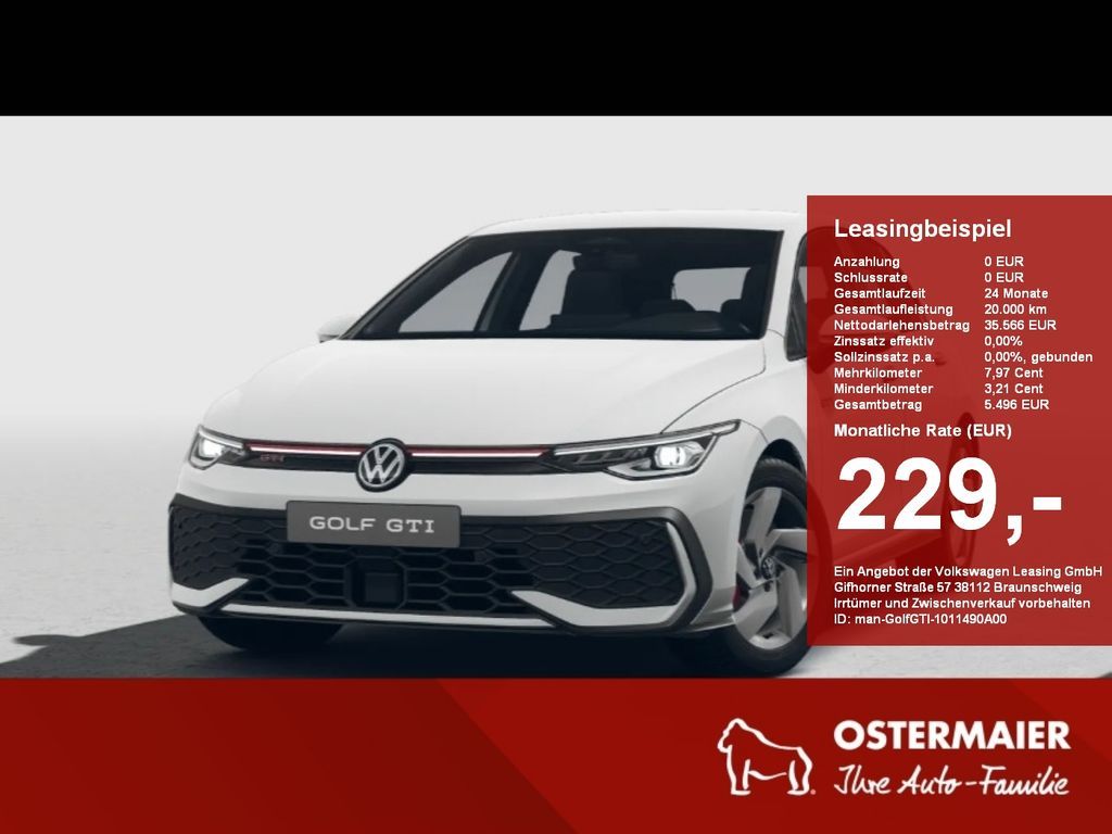 Volkswagen Golf VIII GTI 2.0TSI 265PS DSG LED,APP,17 Leasing