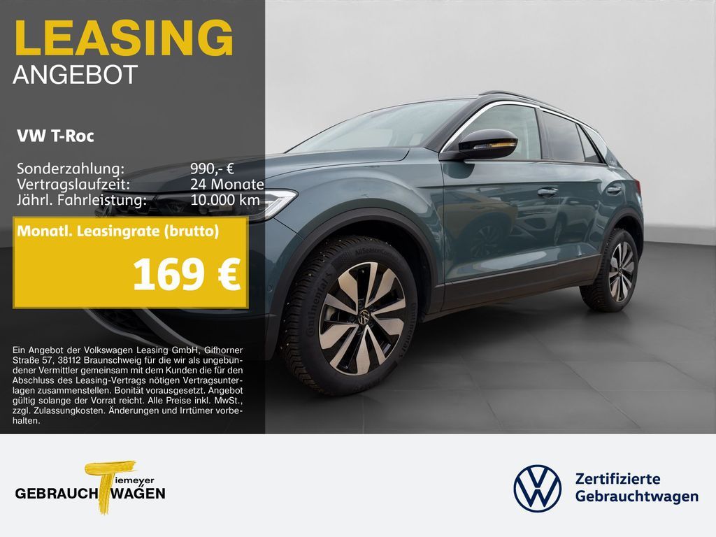 Volkswagen T-Roc 2.0 TDI DSG GOAL NAVI AHK KAMERA SITZHZG Leasing