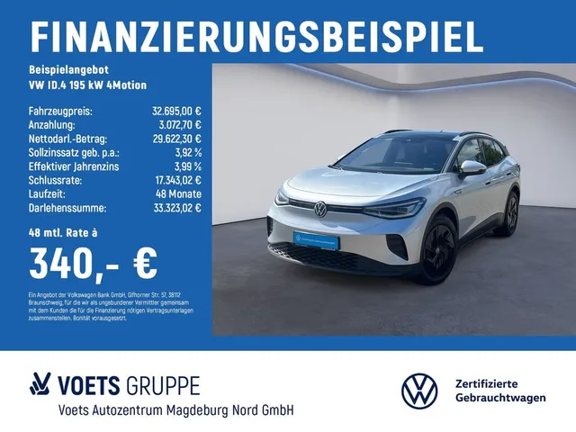 Volkswagen ID.4  195 kW 4Motion Pro IQ-LIGHT+PANO+AHK+ACC
