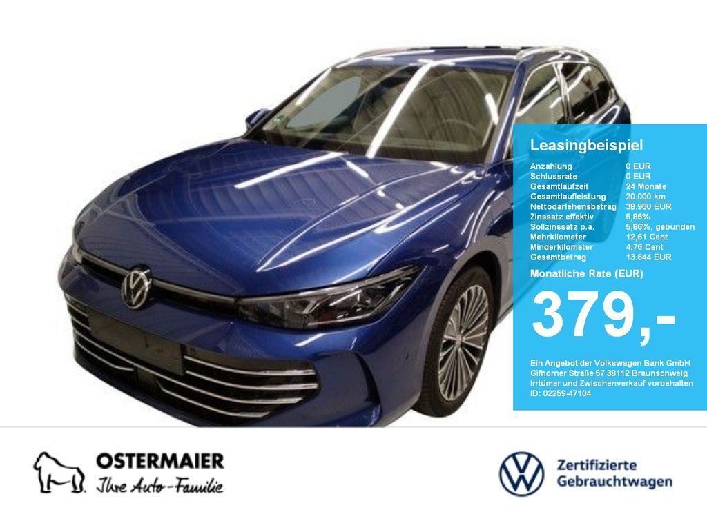 Volkswagen Passat Variant ELEGANCE 1.5TSI 150PS DSG HYBRID Leasing