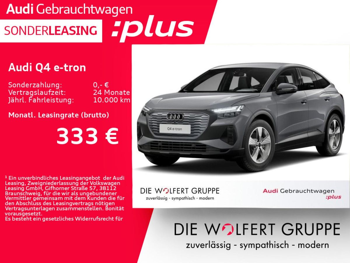 Audi Q4 e-tron Q4 35 e-tron Sportback ACC*RFK*HUD*MATRIX-LED Leasing