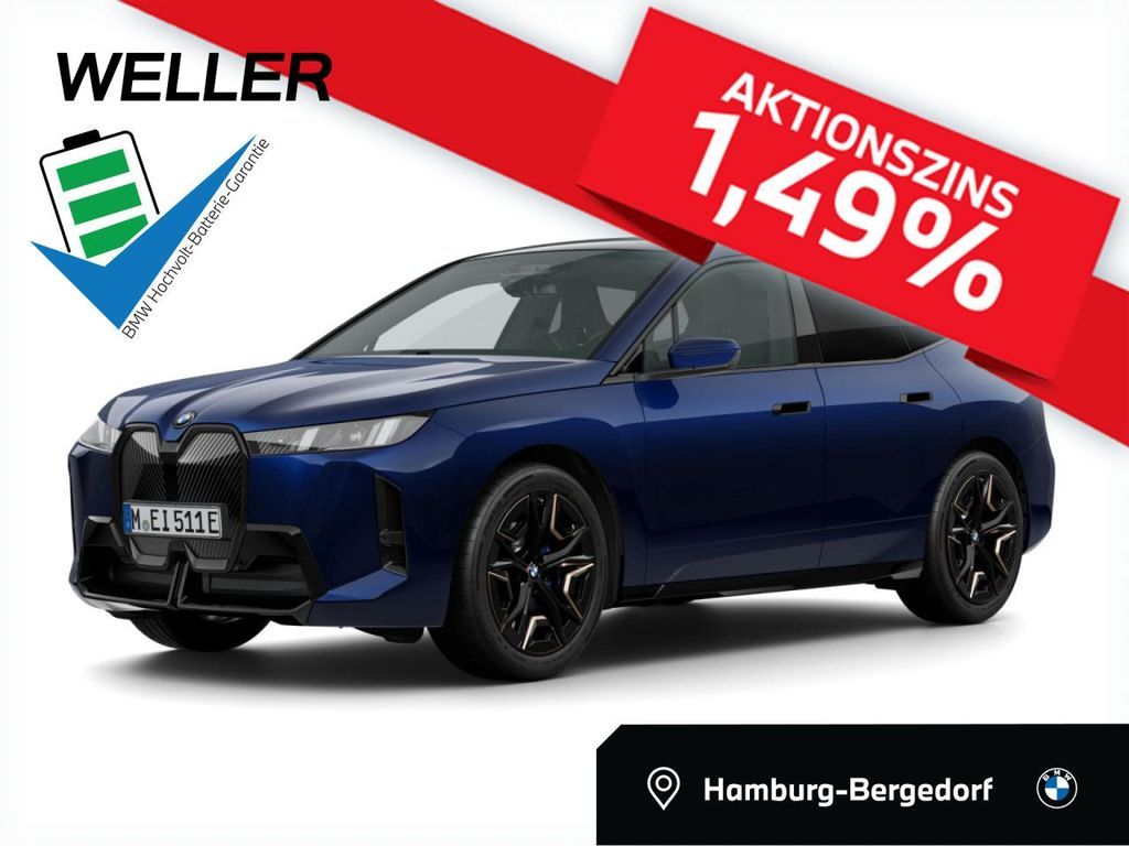 BMW iX xDrive45 M-Sport SkyLounge AHK DA/PA-Pro H/K Leasing