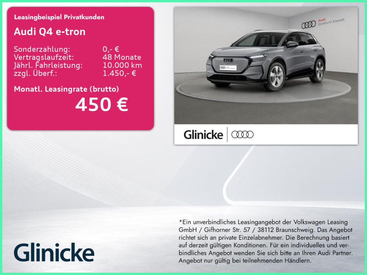 Audi Q4 e-tron Q4 SUV e-tron NEUBESTELLUNG MJ 2027 Leasing
