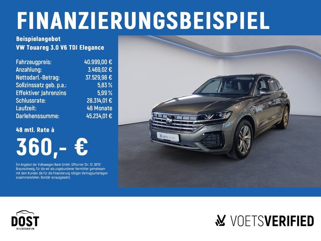 Volkswagen Touareg 3.0 V6 TDI Elegance R-LINE+AHK+LUFTFEDER Leasing