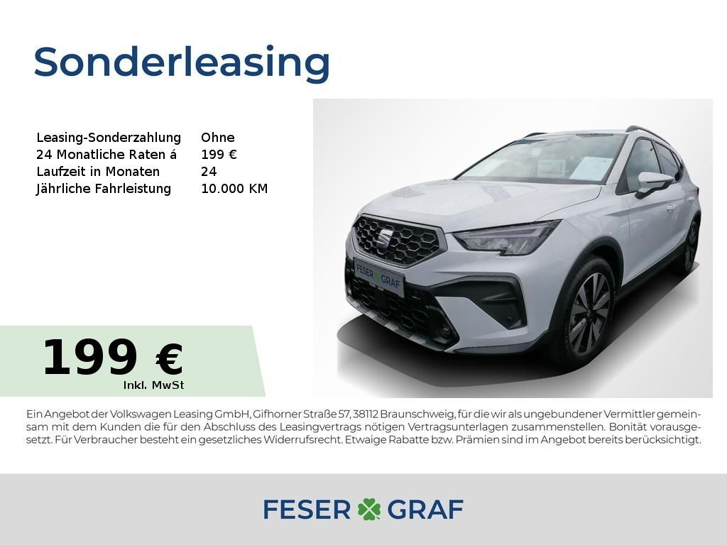 Seat Arona 1.0 TSI FR DSG Tech-Paket Navi Sitzh. Leasing
