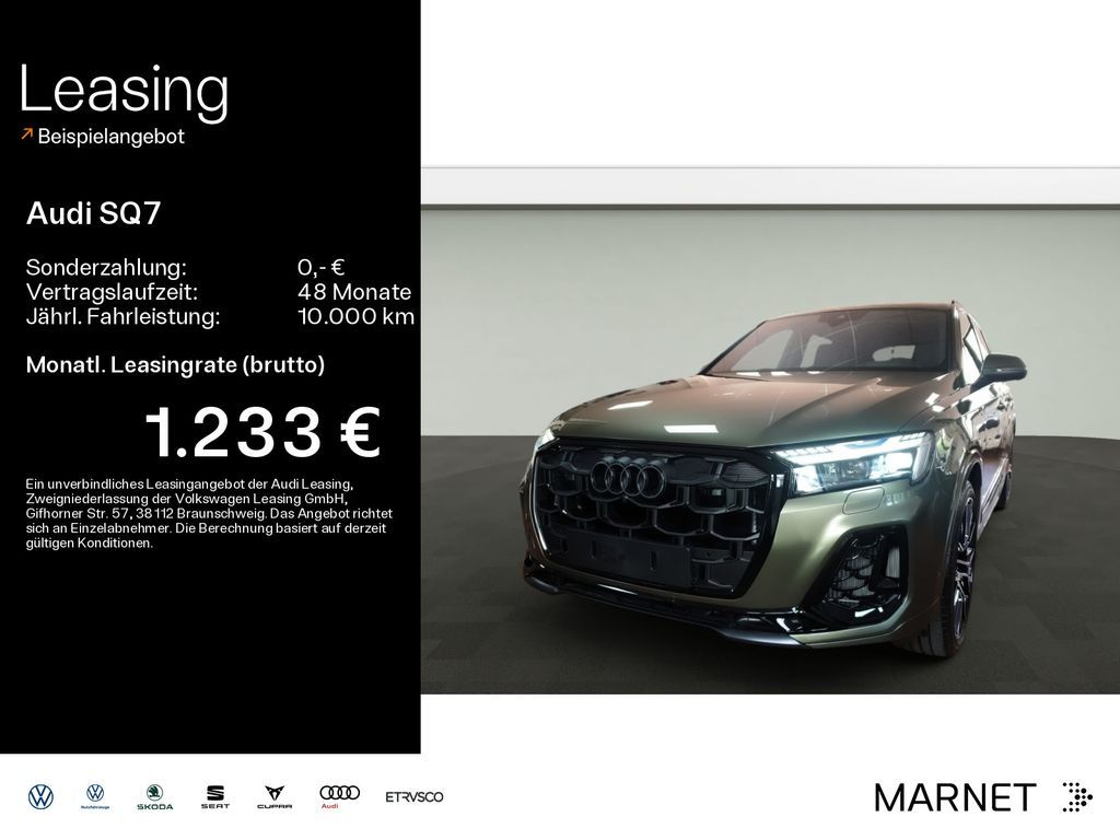 Audi SQ7 SUV TFSI 373 kW exklusive*Matrix-LED*AHK*HUD Leasing