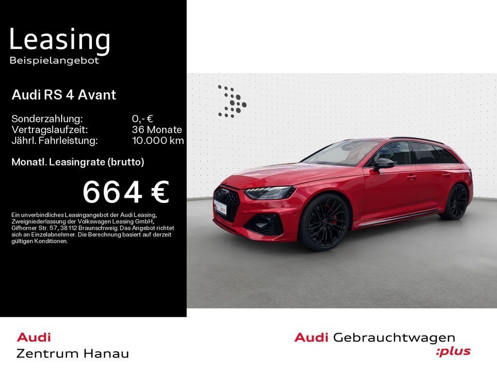 Audi RS 4 Avant NAVI-PLUS*280KM/H*HUD*RS-AGA*PANO*MAT Leasing