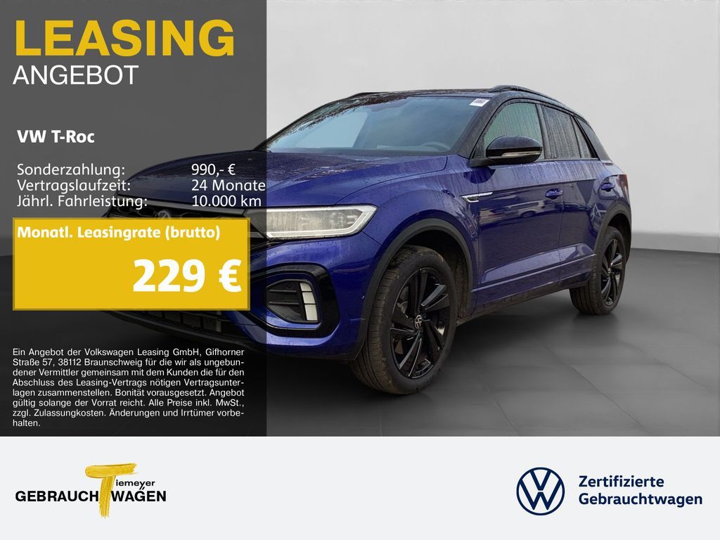 Volkswagen T-Roc 2.0 TDI DSG R-LINE BLACK LM18 PANO AHK KAM Leasing
