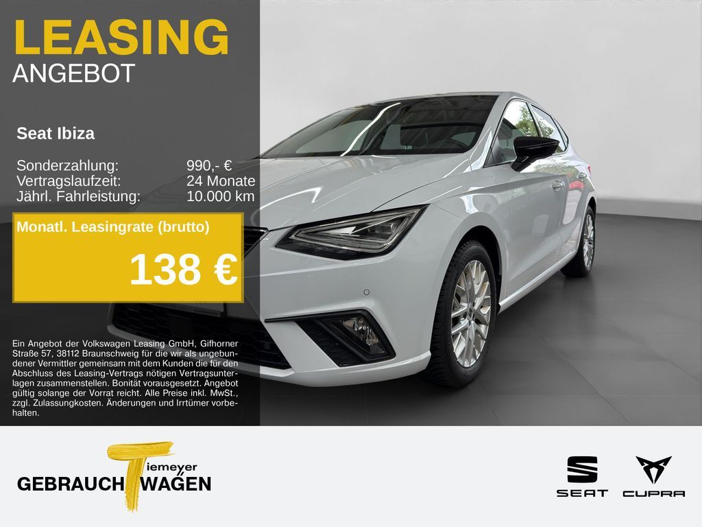 Seat Ibiza 1.0 TSI DSG FR NAVI ACC GJR SITZHZ PDC+ Leasing
