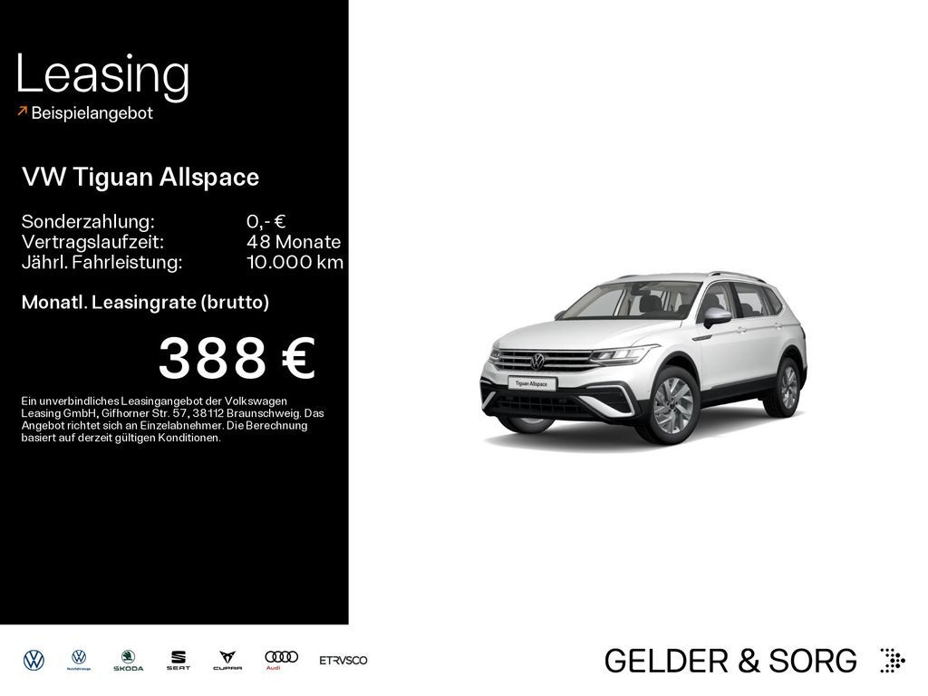 Volkswagen Tiguan Allspace Life 2.0 TDI 4M*RFK*AHK*ACC*Digi Leasing