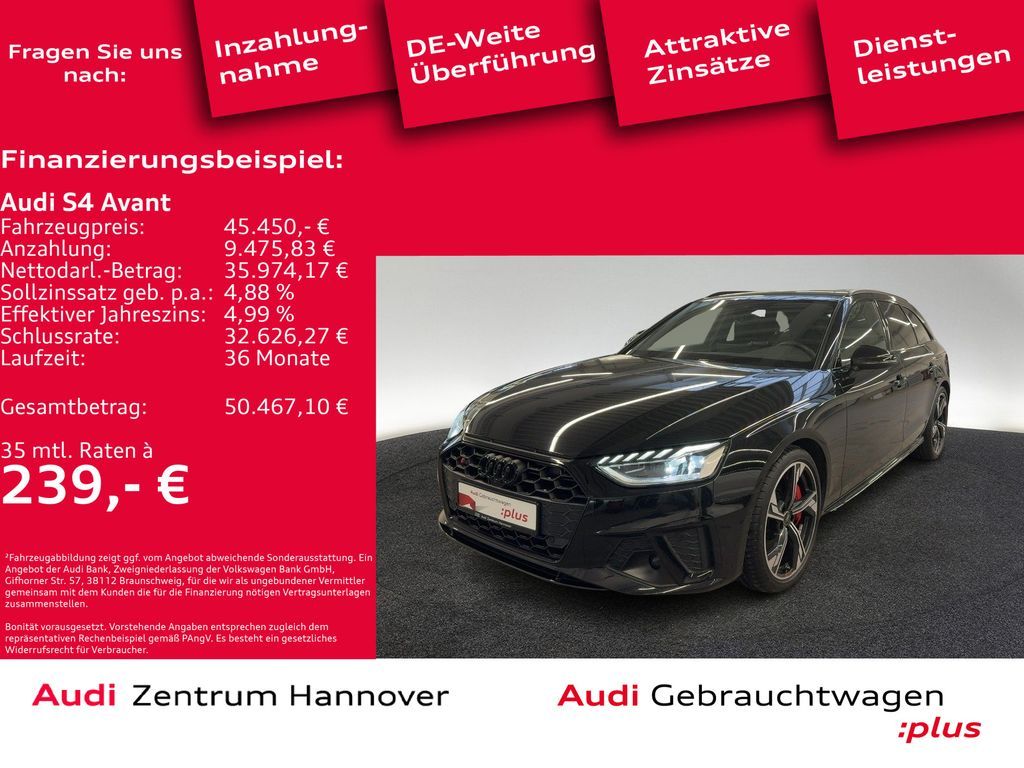 Audi S4 Avant 3.0 TDI quattro Matrix Pano B&O Kamera Leasing