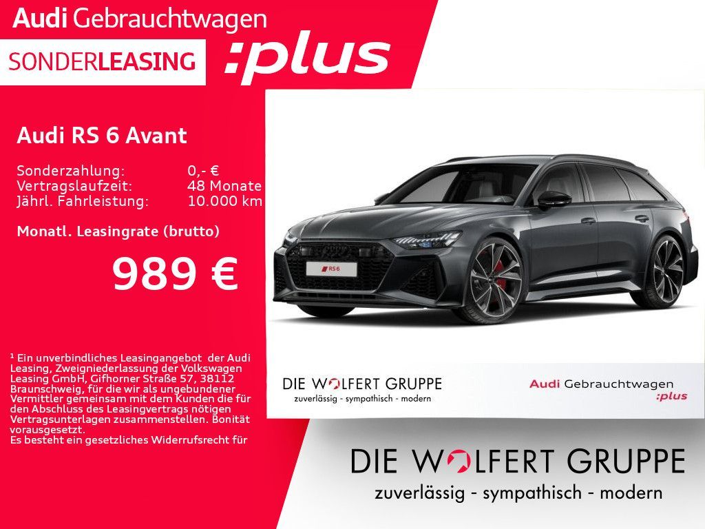 Audi RS 6 Avant RS-SPORTAGA*ALLRADLENKUNG*360°*AHK Leasing