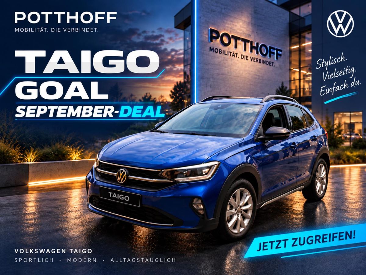 Volkswagen Taigo 1.0 TSI GOAL💥September-Deal💥LED SITZHZG PDC AppConncet Leasing