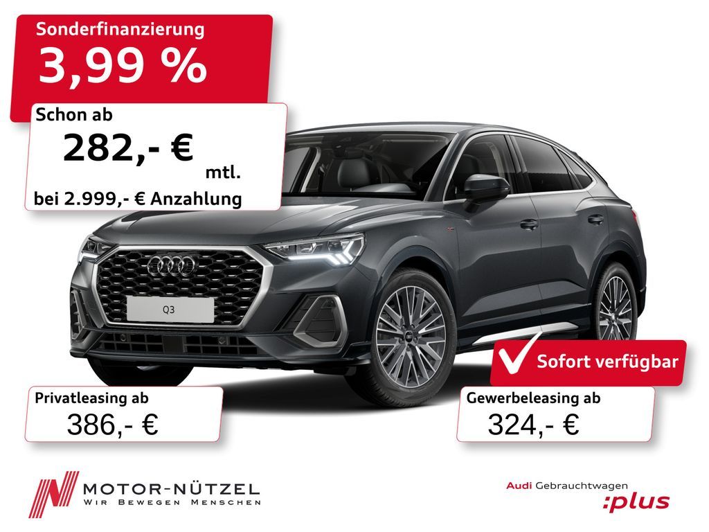Audi Q3 Sportback TDI 110kW S-TR LED+NAVI+PDC+AHK+19