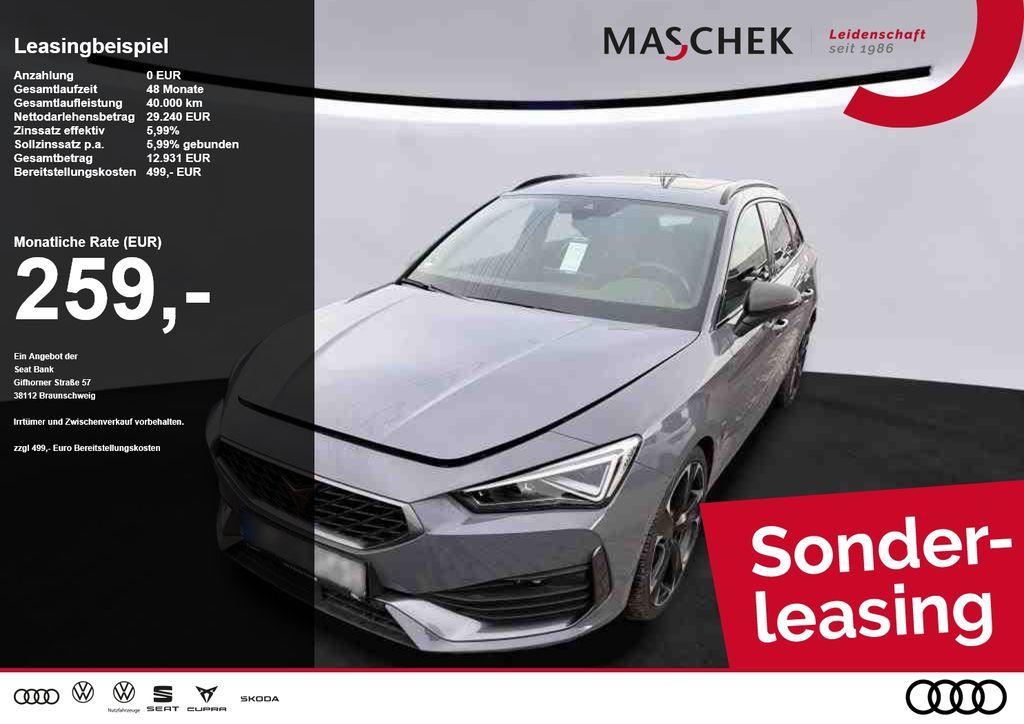 Cupra Leon ST VZ 2.0 TSI AHK Pano RearView ACC Navi Leasing