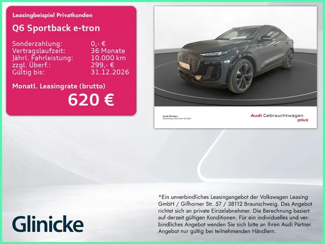 Audi Q6 Sportback e-tron edition one grey AHK LM 21"