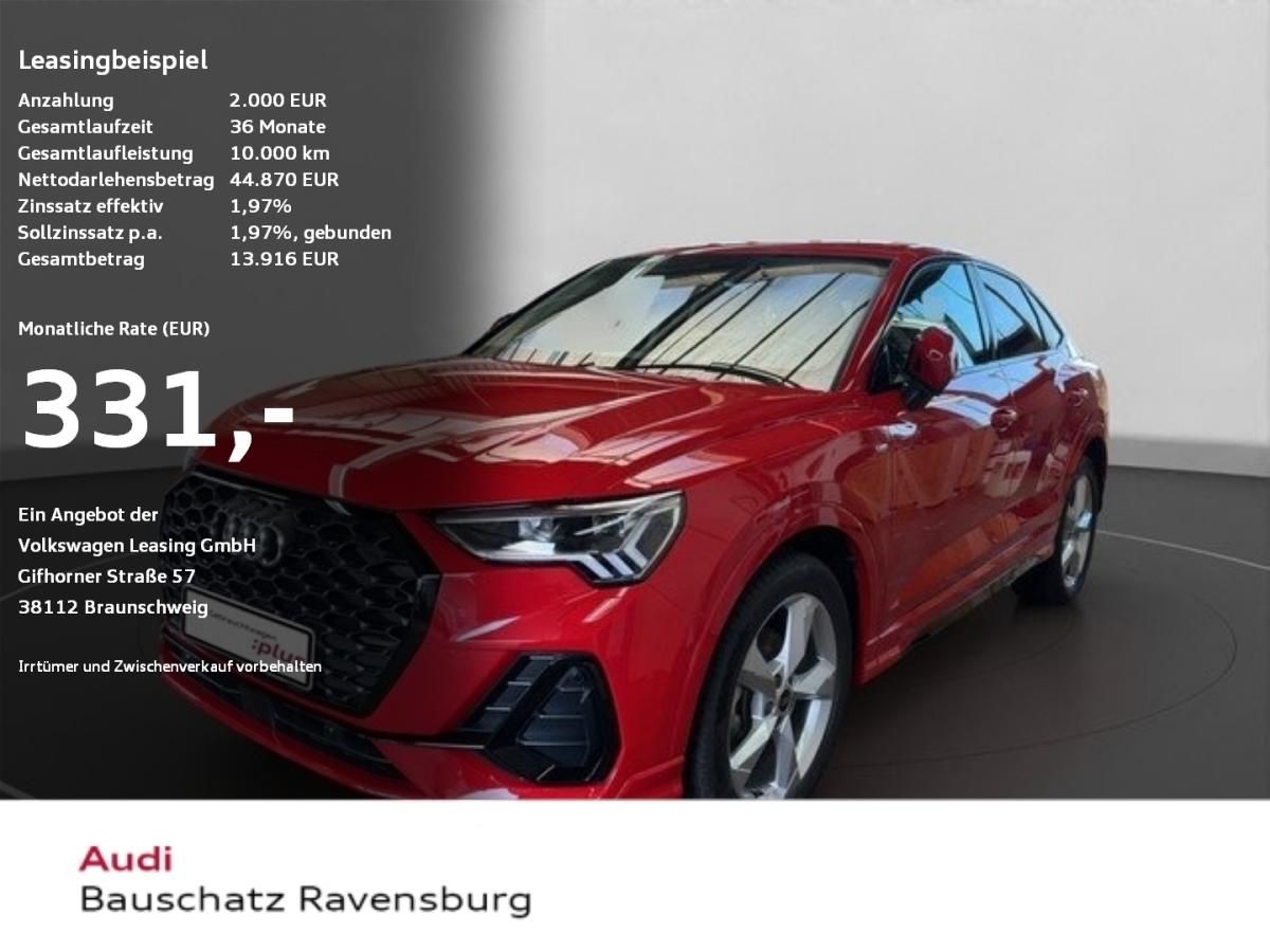Audi Q3 Sportback 35 TDI S line *LEDER*SH*AHK*OPTIK* LED Navi SoundSys Leasing