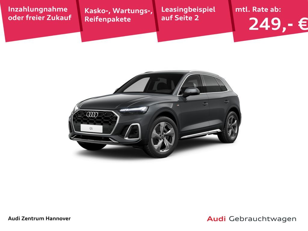 Audi Q5 S line 40 TDI quattro AHK KAMERA CARPLAY Leasing