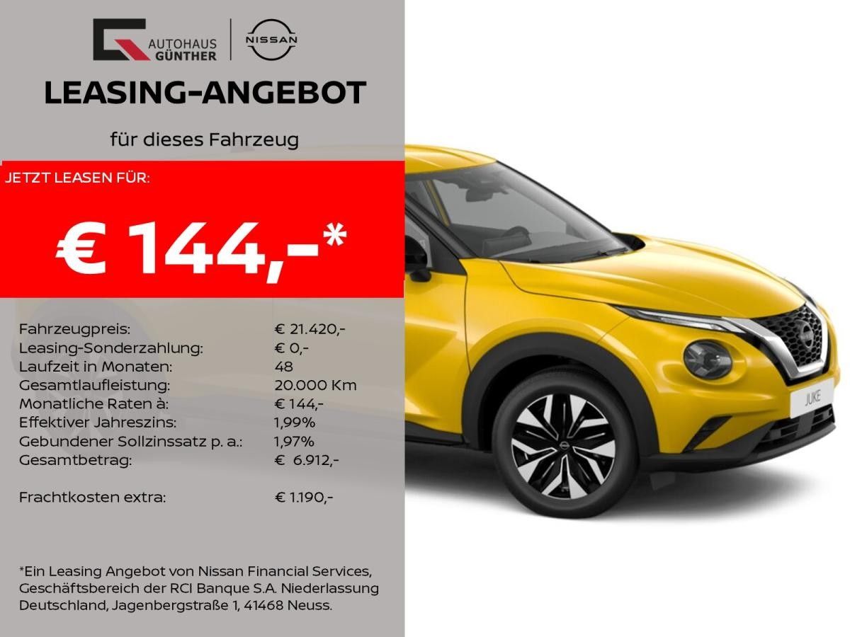 Nissan Juke ACENTA Komfort 114PS 6MT Winter /Navi /Komfort/Carplay Leasing